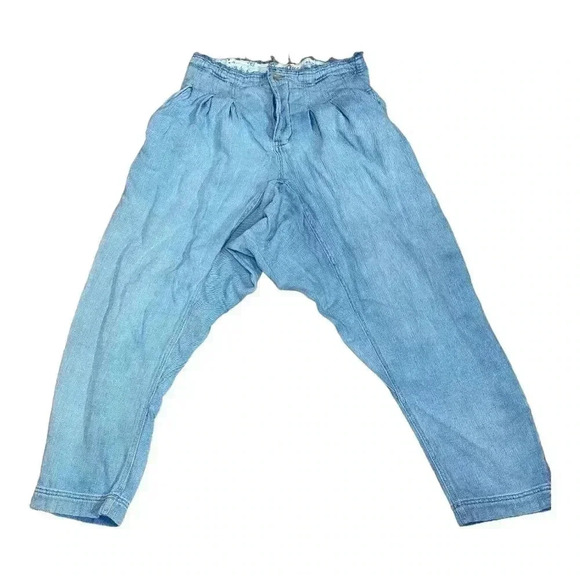 We the free  drop crotch Mover and Shaker baggy slouchy harem pants button fly - Picture 4 of 8